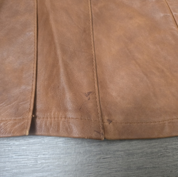 Sheep Mates Leather Womens Blazer Heritage Cottagecore Cabincore Streetwear - Picture 15 of 15